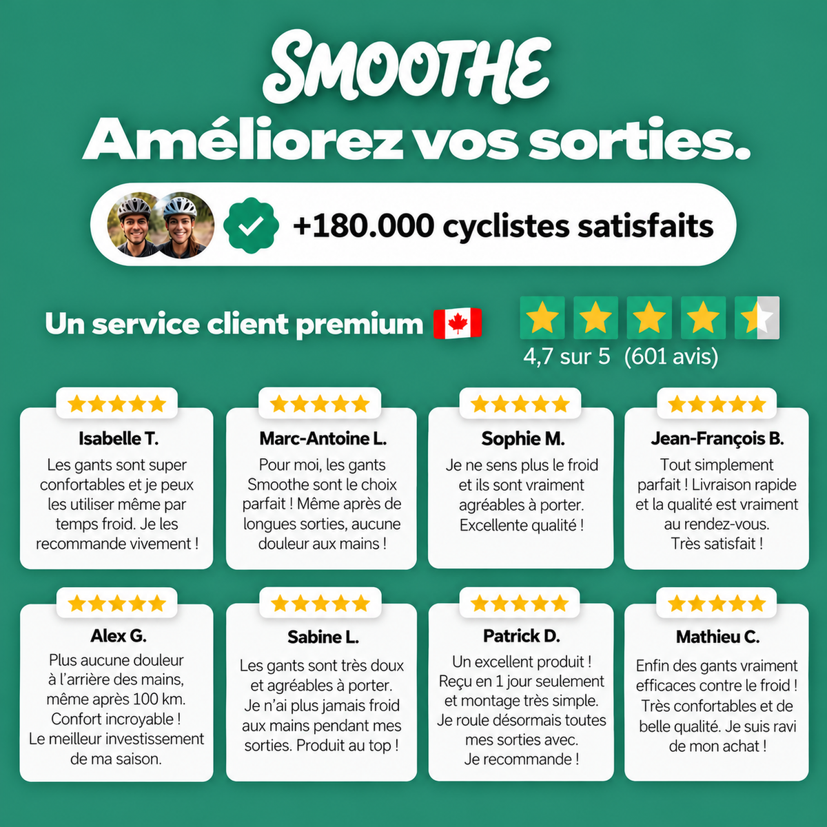 Gants Thermiques de Cyclisme – Smoothe™
