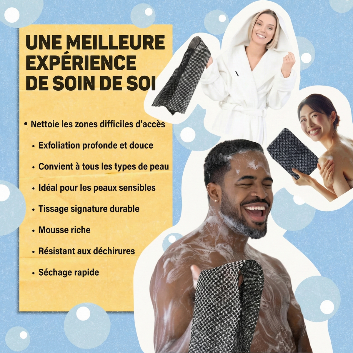 Vantyx Exfoliating Shower Towel