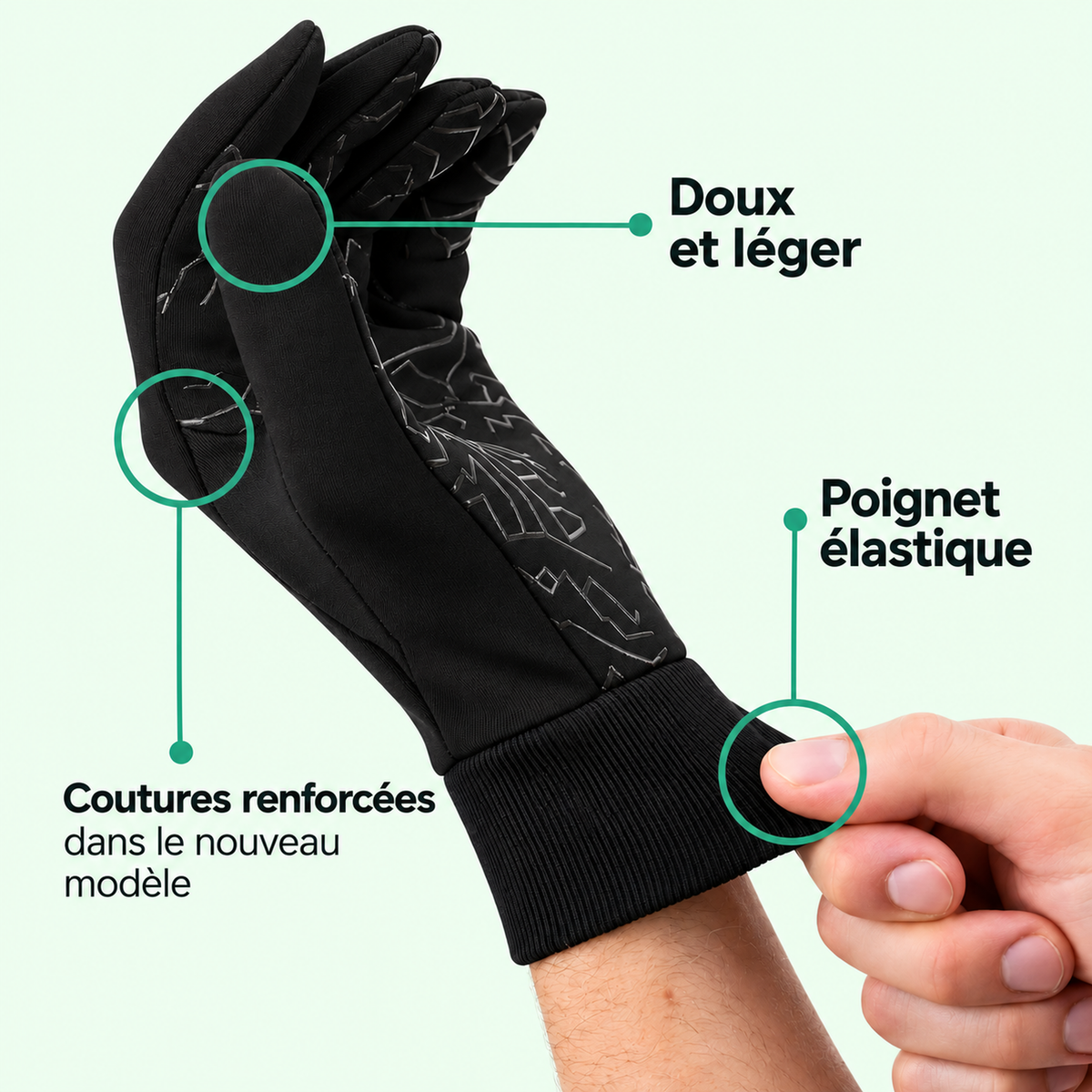Gants Thermiques de Cyclisme – Smoothe™