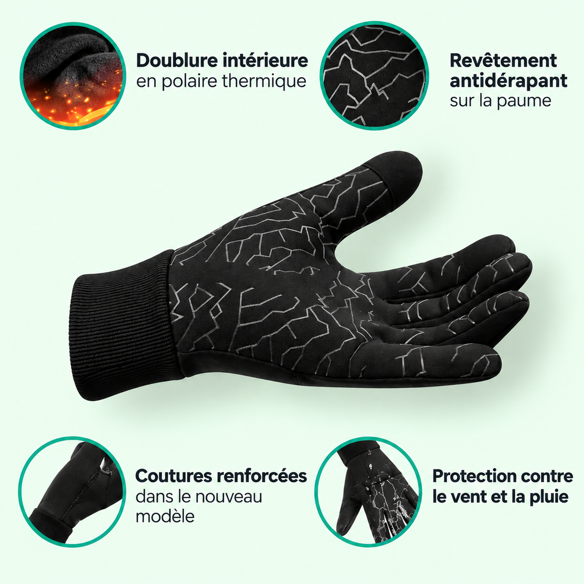 Gants Thermiques de Cyclisme – Smoothe™