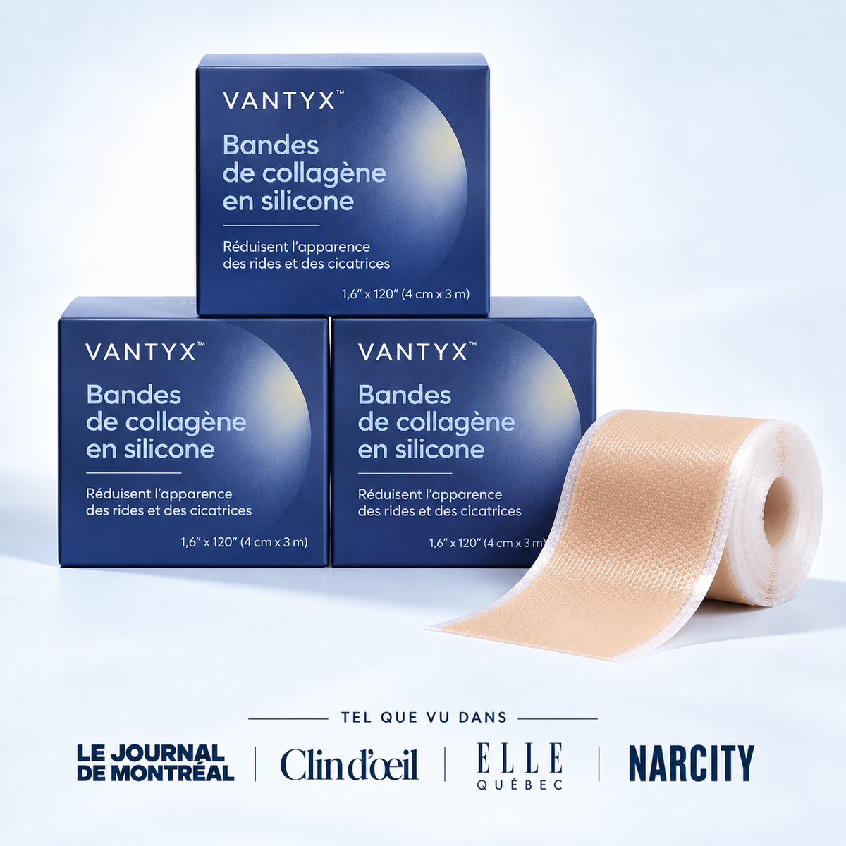 Bandes de Collagène en Silicone Vantyx™