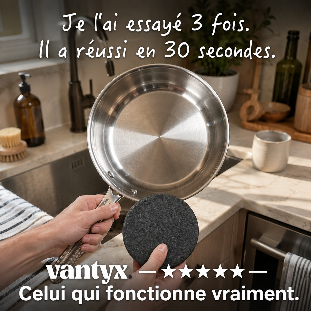 Vantyx Stainless Steel Scrubber