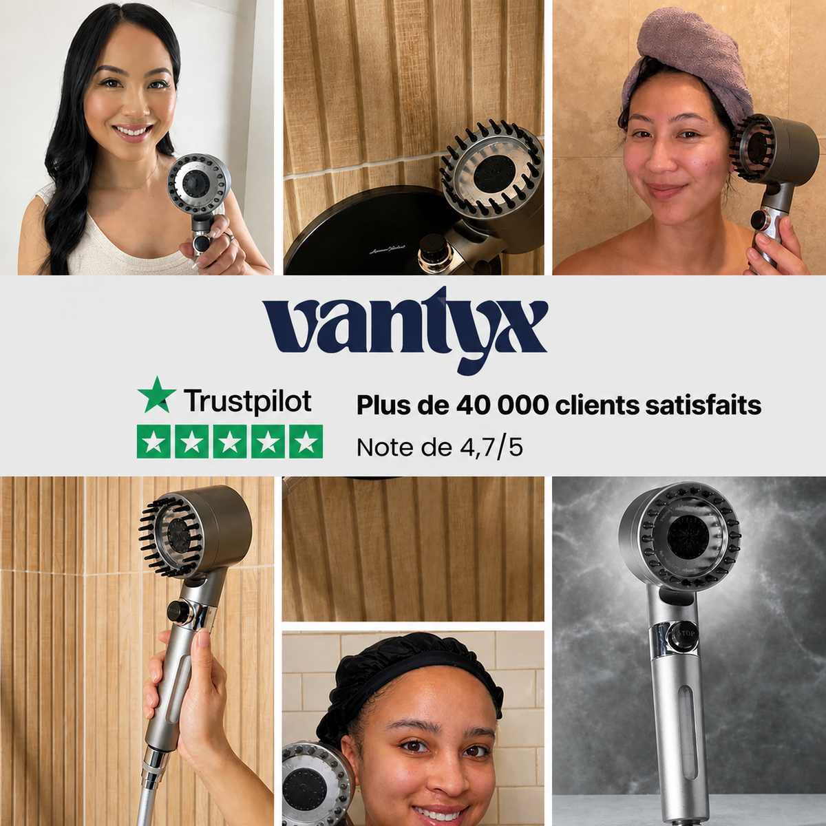 Vantyx Filtered Shower Head