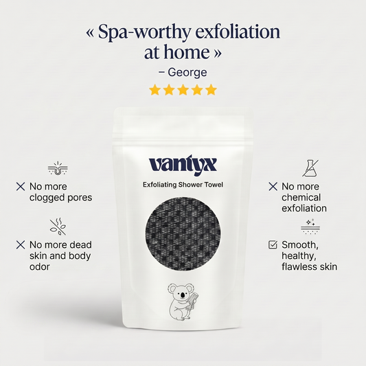 Vantyx Exfoliating Shower Towel