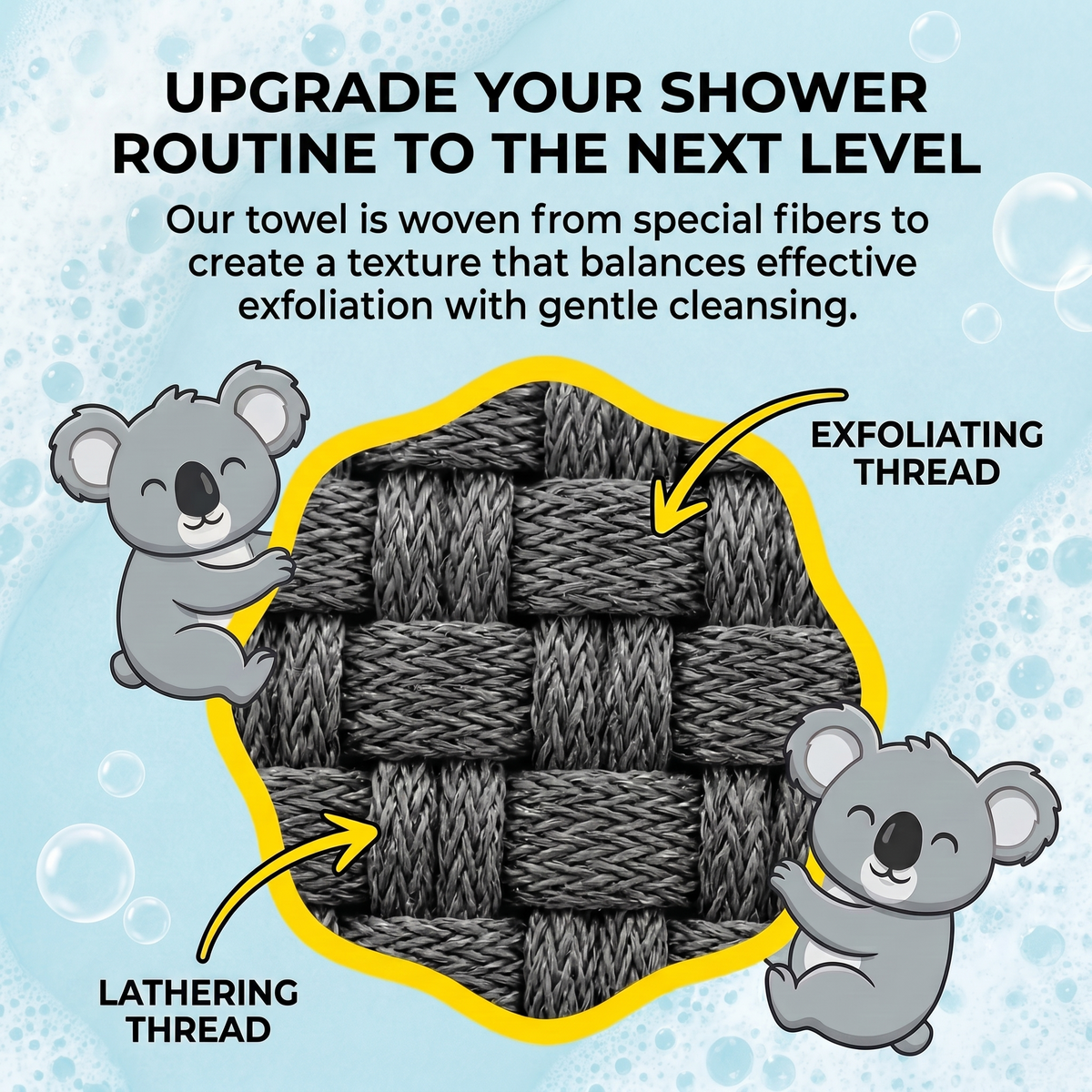 Vantyx Exfoliating Shower Towel