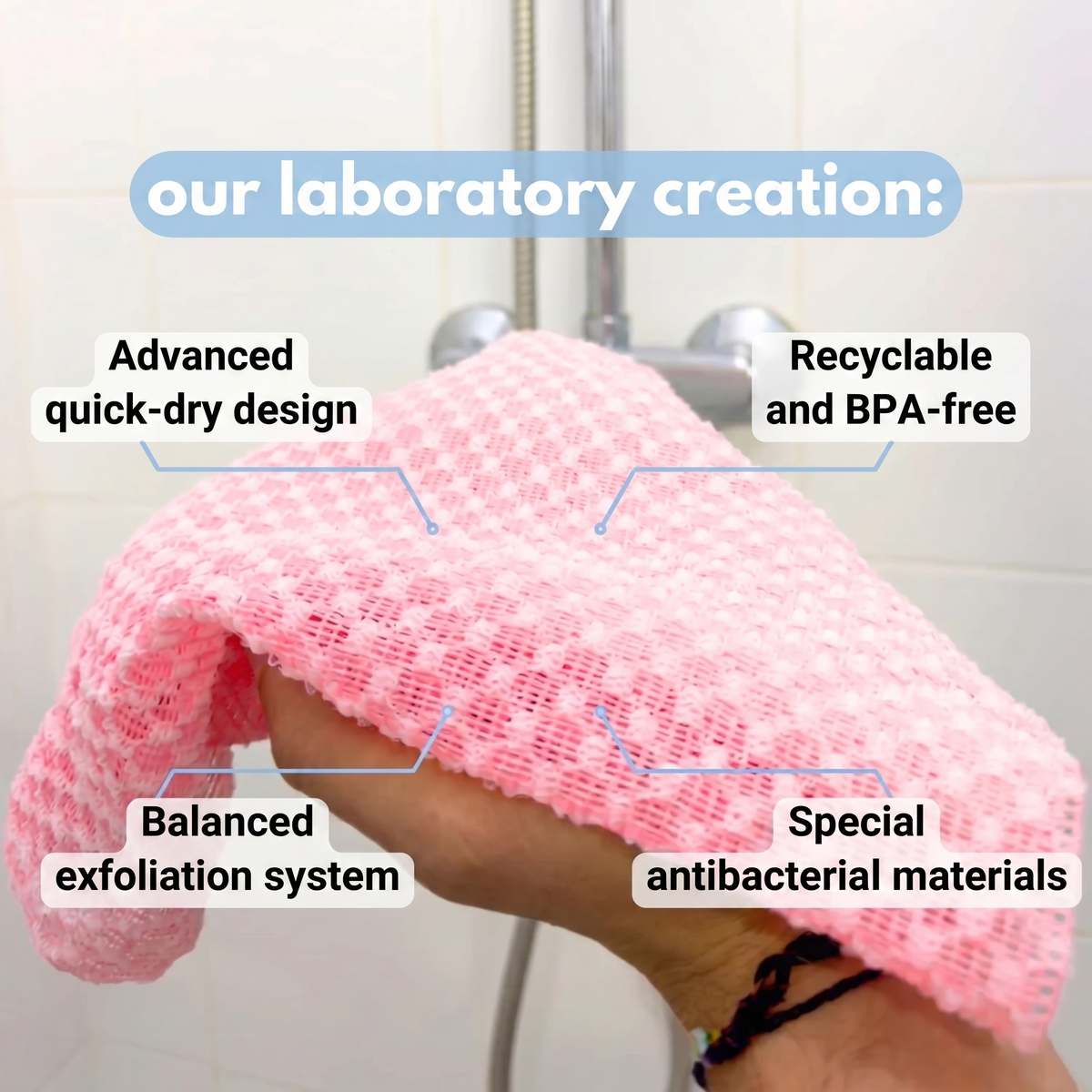Vantyx Exfoliating Shower Towel