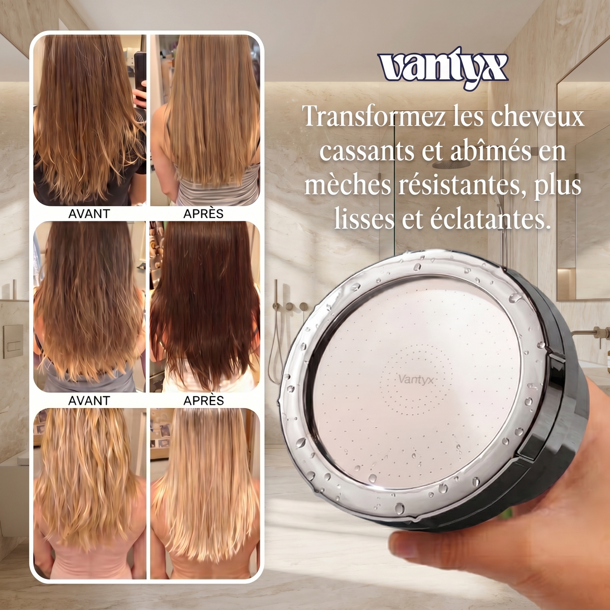Vantyx Filtered Shower Head